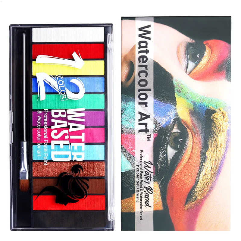 Body Paint Art Children Makeup Painting Pigment Kit 12 Colors 15 ColorOily Face PaintsHalloween Stage Face Painting For Women 241224