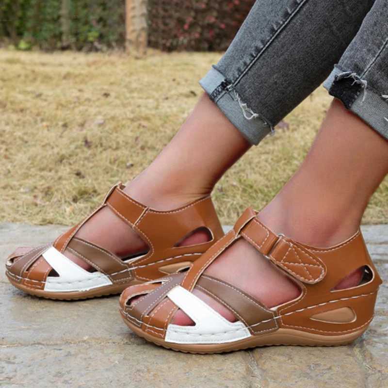 New Arrival Summer Woman Sandals Shoes Beach Shoes For Women Party Sandals Woman Wedge Ladies Shoes Open Toe Footwear Female Women Sandal T250318