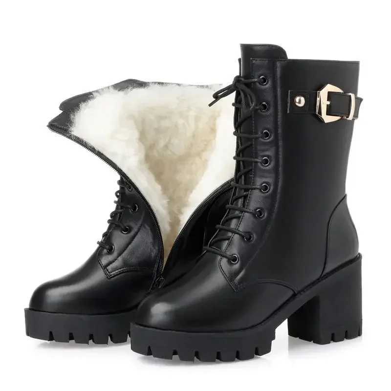 Luxury Womens Boots Winter Warm Women Snow Boots Fashion High Quality High Heels Comfort Platform Women Short Boots Womens Boots Z250303