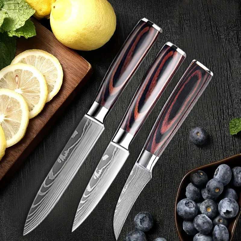 Stainless steel kitchen knife practical knife for fruit and side dishes Damascus meat chopper Boning knife very suitable for kitchen and household use