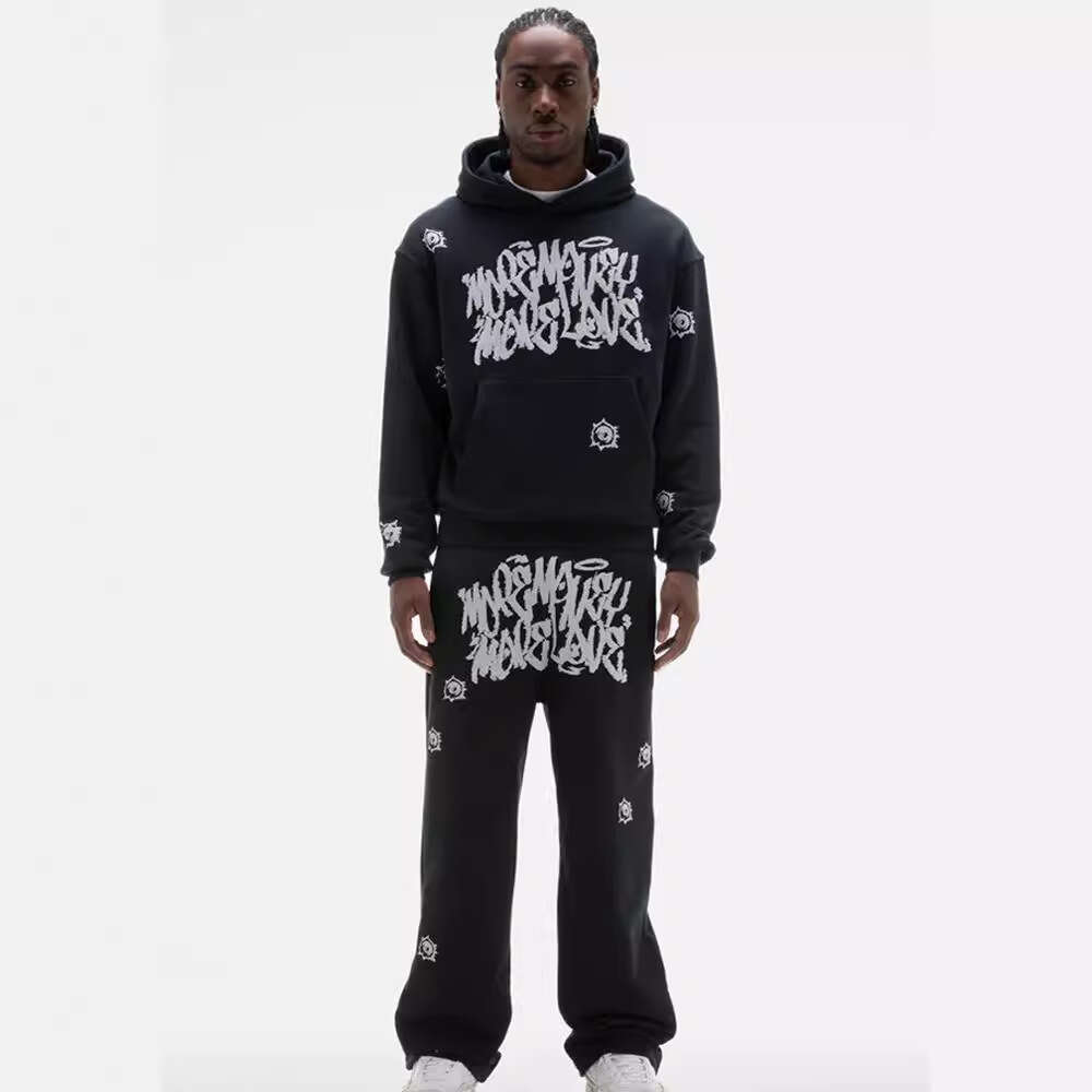 Hip hop street new hoodie with letter pattern print hoodie, hip-hop punk style top