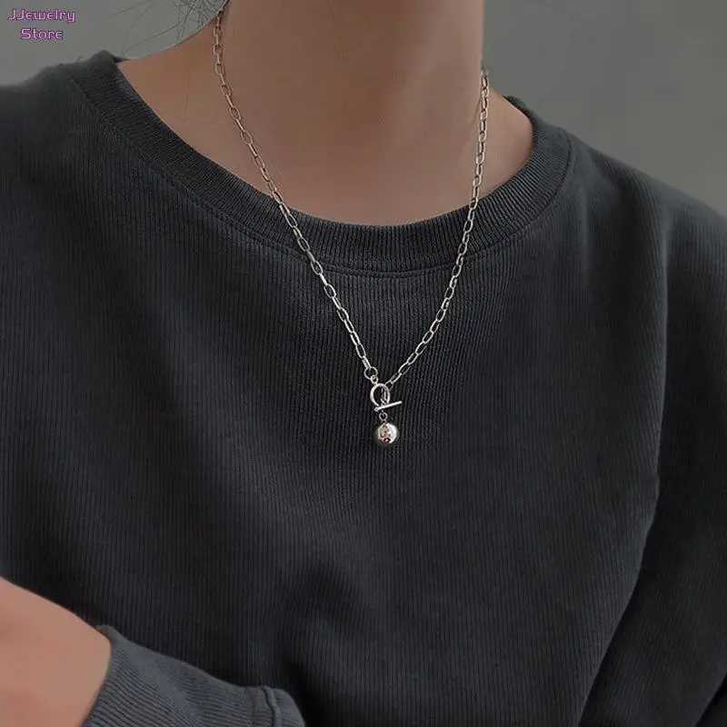 Cuban Chain Necklace Women New Fashion Toggle Clasp Stainl Steel Chain Necklace For Women Jewelry GiftXJ241227