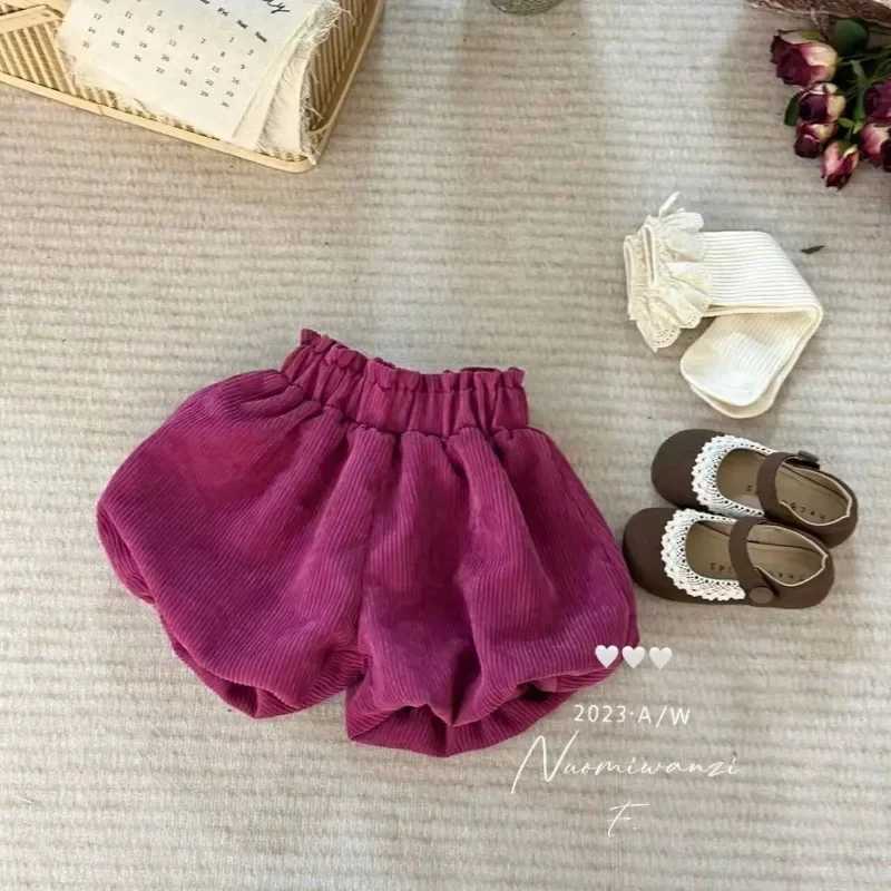 Winter Korea Kids Shorts for Girls Baby Girls Kawaii Bud Bubble Shorts Toddler Girl Cute Bloomers Pumpkin Pants Corduroy W241227