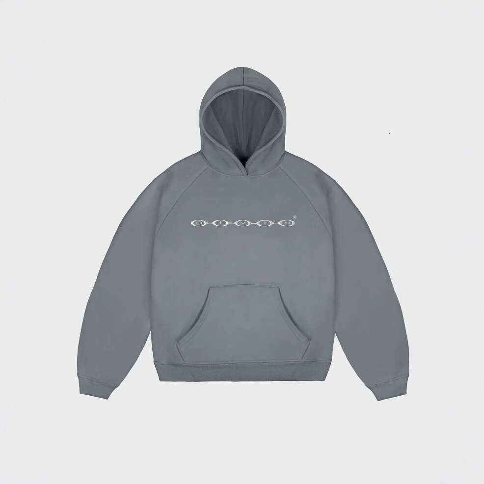 New hooded hoodie with letter pattern, men's women's sports autumn and winter trendy brand
