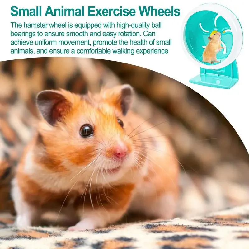 Hamster Running Disc Toy 3 Size Silent Small Pet Rotatory Jogging Wheel Small Pets Sports Wheel Toys Hamster Cage Accessories