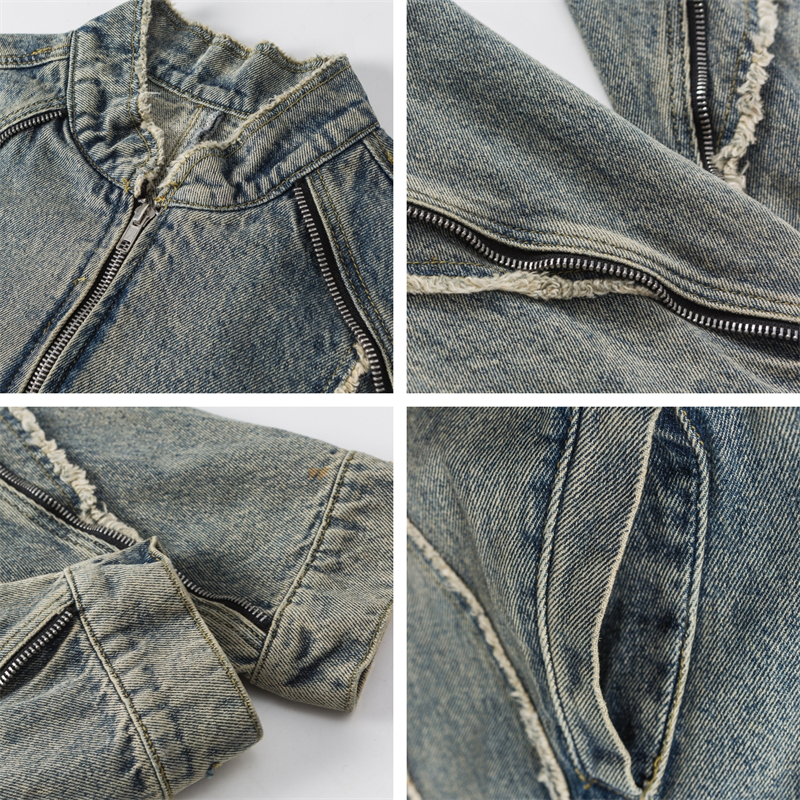 Women's Denim Jacket Blue Cropped Cowgirl Clothes Lady Jeans Jackets Woman 2025 New in Outerwears Women's Clothing 2025 Sales