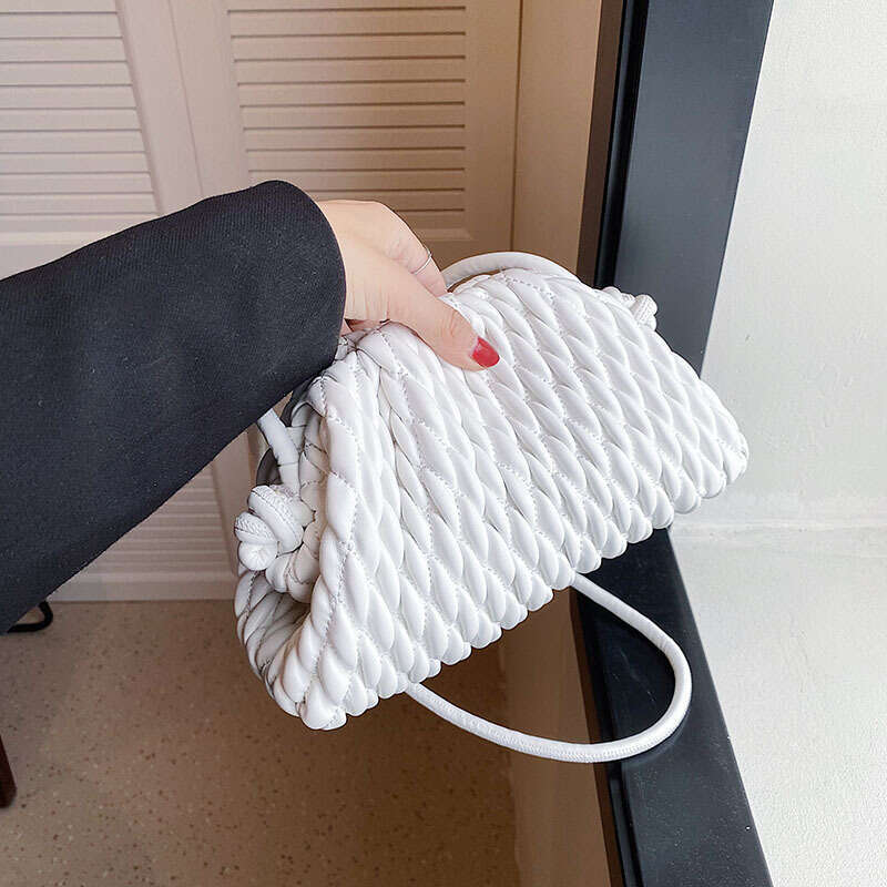 Crossbody Bag Purses for Women Pleated Cloud For Spring Fashionable Single Shoulder Diagonal Cross Versatile Dumpling Bag Clip On Bag