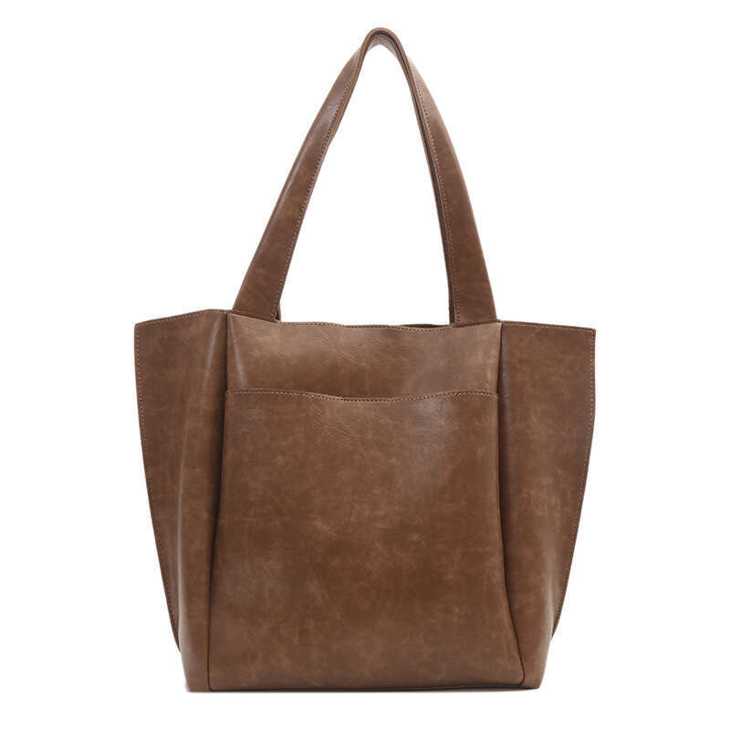 Retro Fashion Office Commuter Large Capacity For Women, New Simple And Versatile Tote Bag, Casual Shoulder Bag