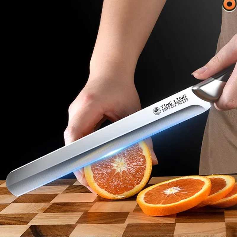 High grade stainless steel roast duck knife Mti functional roast duck knife kitchen chef barbecue knife Y241227