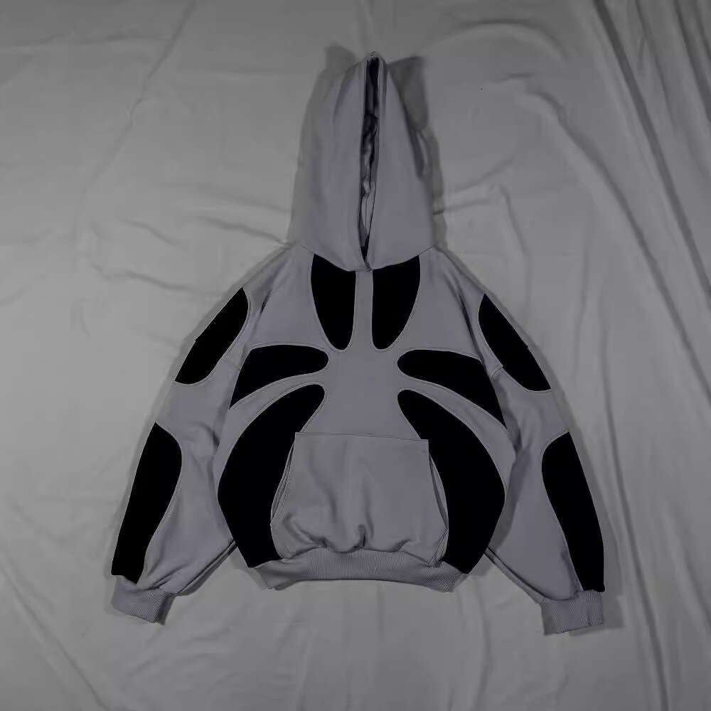 New Y2K Collage American Street Hoodie Splicing Trendy Men's and Women's Loose Couple Hoodies