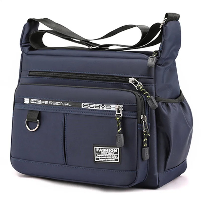 High Capacity Shoulder Bag Waterproof and Durable Backpack with Multiple Pockets for Business Leisure Crossbody 241225