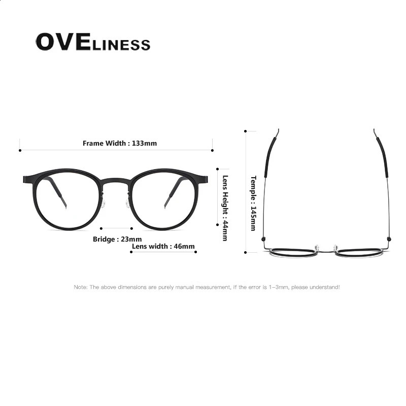 Glasses Frame for Men Metal Vintage Round Prescription Eyewear Myopia Optical Eyeglasses Spectacle 241227