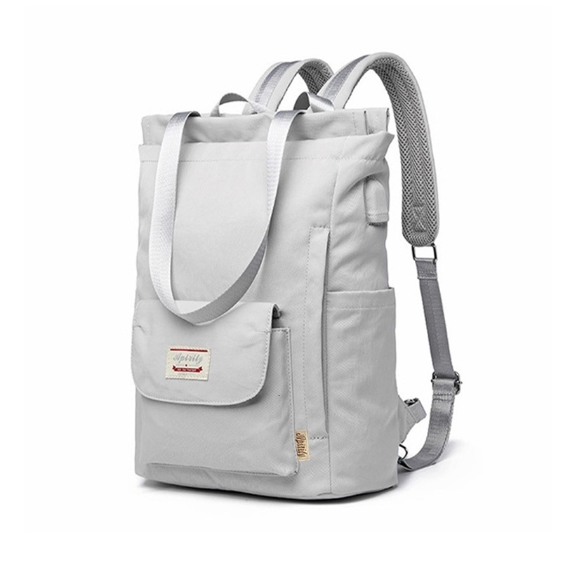 Women backpack Waterproof Stylish Laptop Backpack 13 13.3 14 15.6 inch Korean Fashion Oxford Canvas USB College Backpack bag fem 241226
