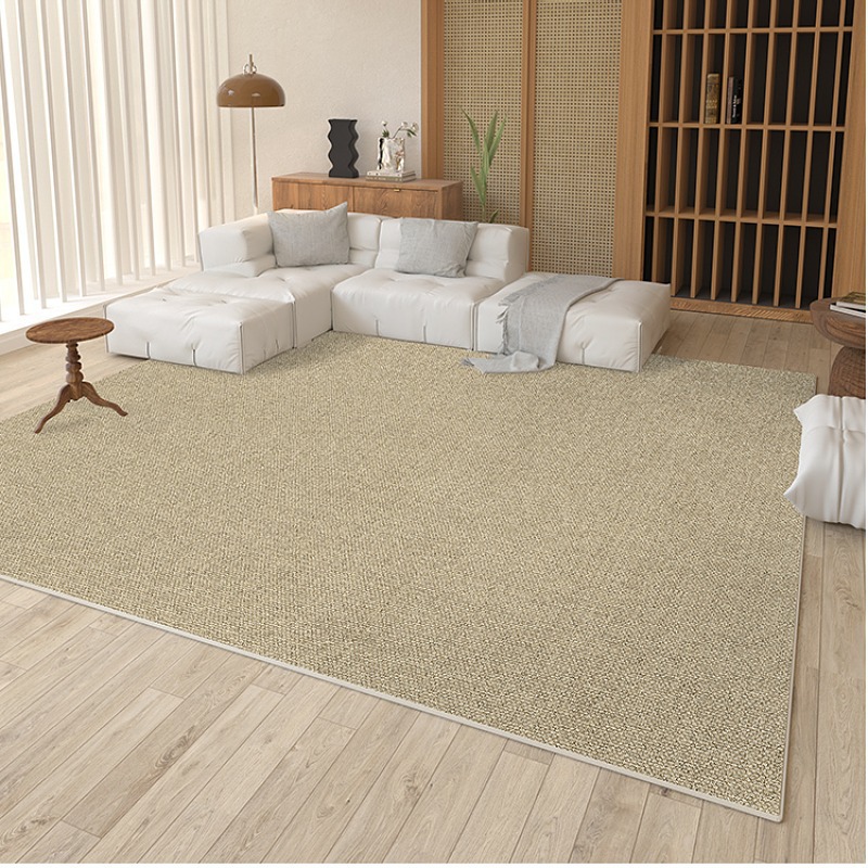4954-32.1-Beige Minimalist Striped Carpet Large Area Living Room Carpets Comfortable Soft