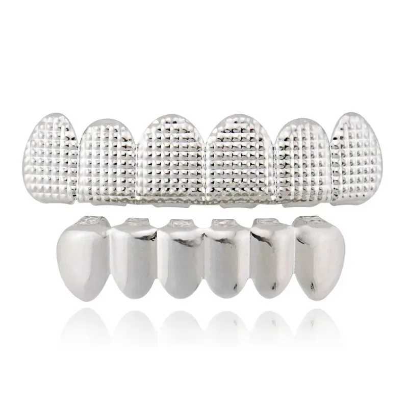 1set Hip Hop Teeth Grillz Gold Plated Dental Grills Rock Tooth Grillz Cs Crystal Teeth Cs Halloween Vampire Tooth W241227