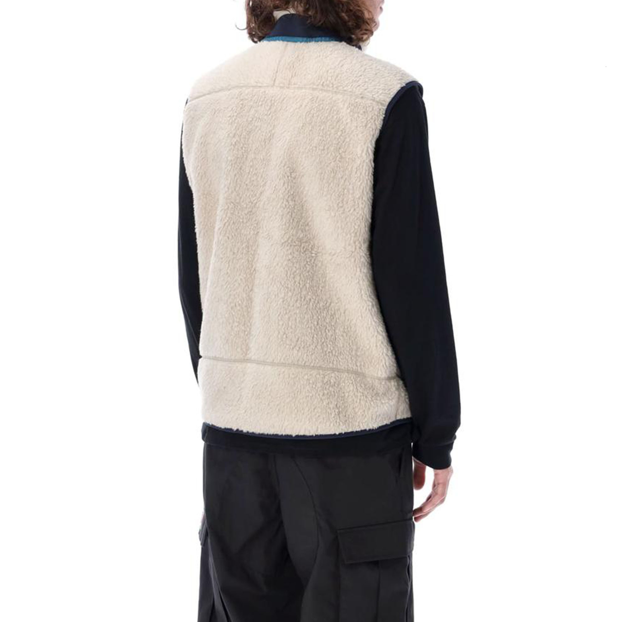 Autumn Winter Men's Women's Outdoor Lamb Fleece Vest Sleeveless Jacket Windproof Zipper Sweatshirt Warm Thick Loose Coat Tops