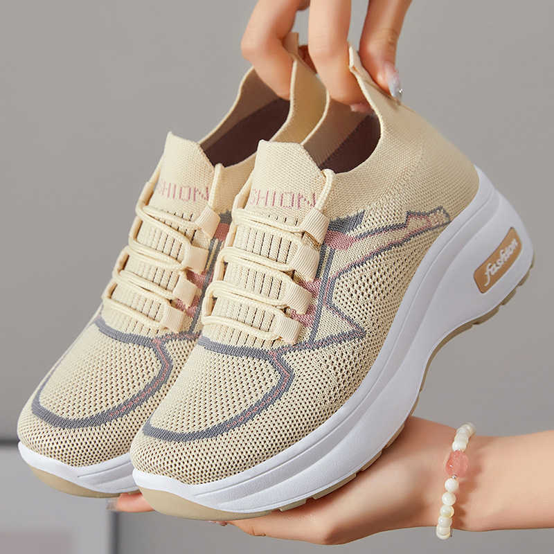 Thick soled shoes boys classic sponge sole height shoes lightweight casual shoes solid color versatile mom shoes womens shoes
