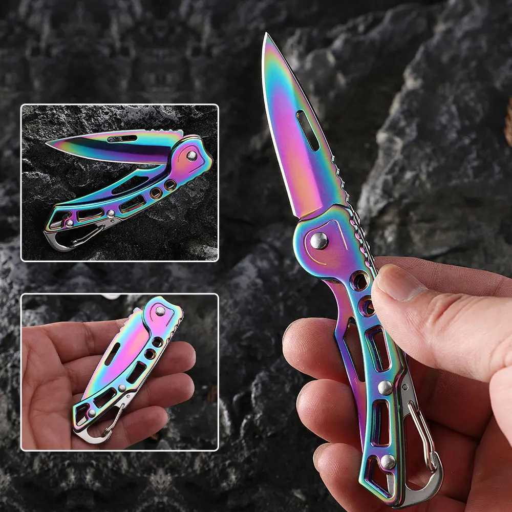 3.5-inch stainless steel folding knife portable filling knife fishing boat accessories PP handle lightweight but cutting knife Y241227