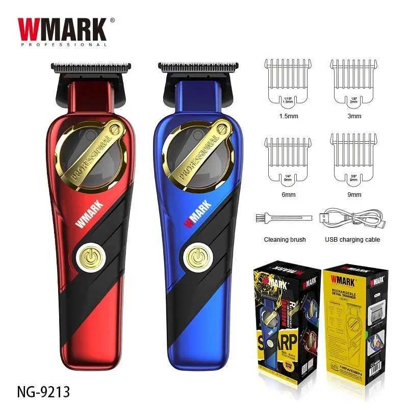 NG-9213 WMARK Magnetic Levitation Motor Engraving Shears Barbershop Mens Professional Hair Clipper DLC Blade 9000RPM High Speed W241227