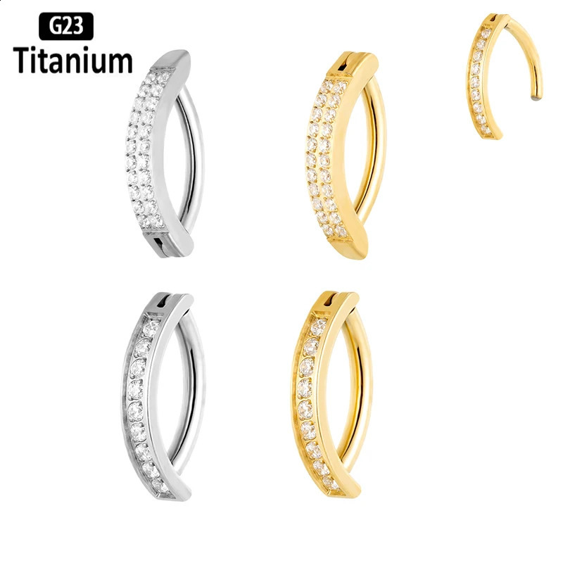 G23 Piercing 14G Belly CZ Button Ring Reverse Curved Navel Women Bar Length Barbell Body Jewelry Earrings 241226