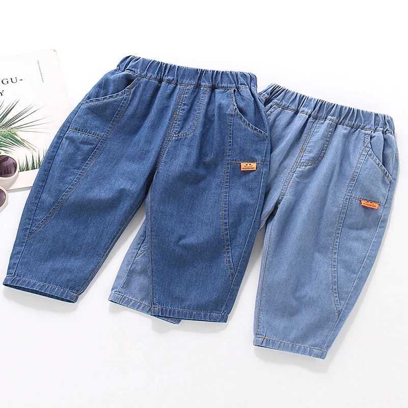 2024 Spring and Autumn Girls Fashion Versatile Orange Smiling Face Mosquito proof Pants/Jeans 1-6 Years Old W241227