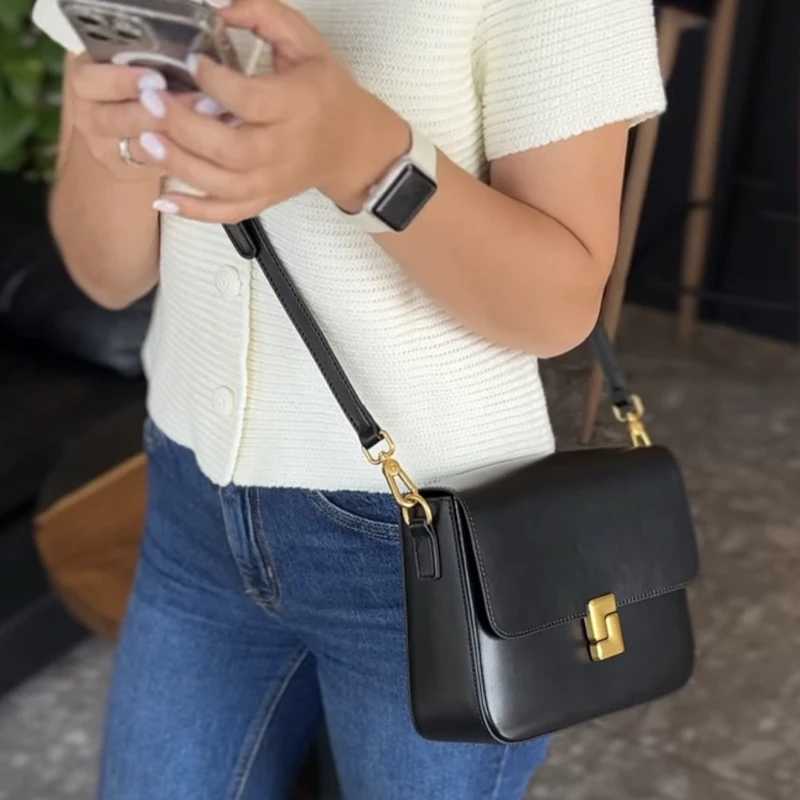 Custom Name Initials Genuine Leather Box Bags For Women Luxury Designer Handbag And Purses 2024 New In Cowhide Sequined ShoulderC241227