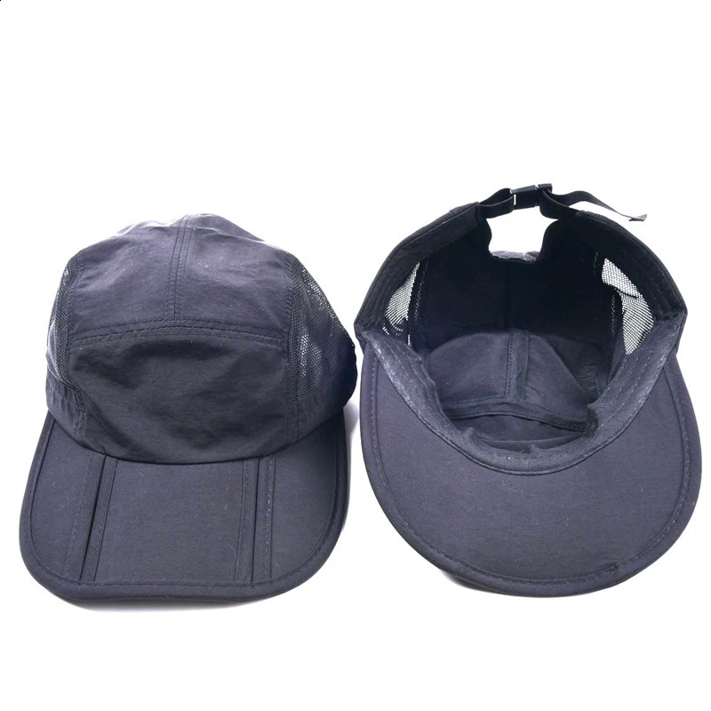 Collapsible Solid Color Shading Adjustable Baseball Cap Sun Protection Unisex Men Spring Summer Dad Hat 241226
