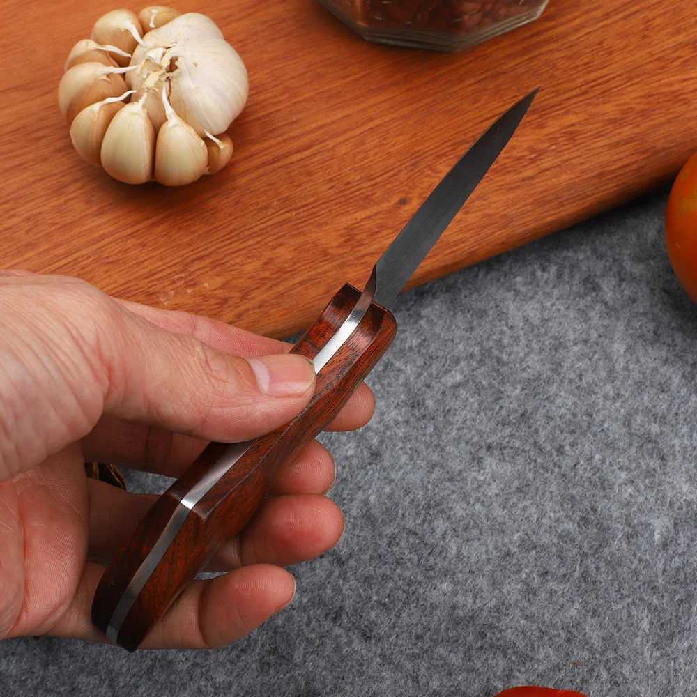 Home>Product Center>New Damascus Blade>Sandalwood Handle>Fishing Survival Kitchen>Household Meat Chopping Fruit Knife EDC Tool Y241227