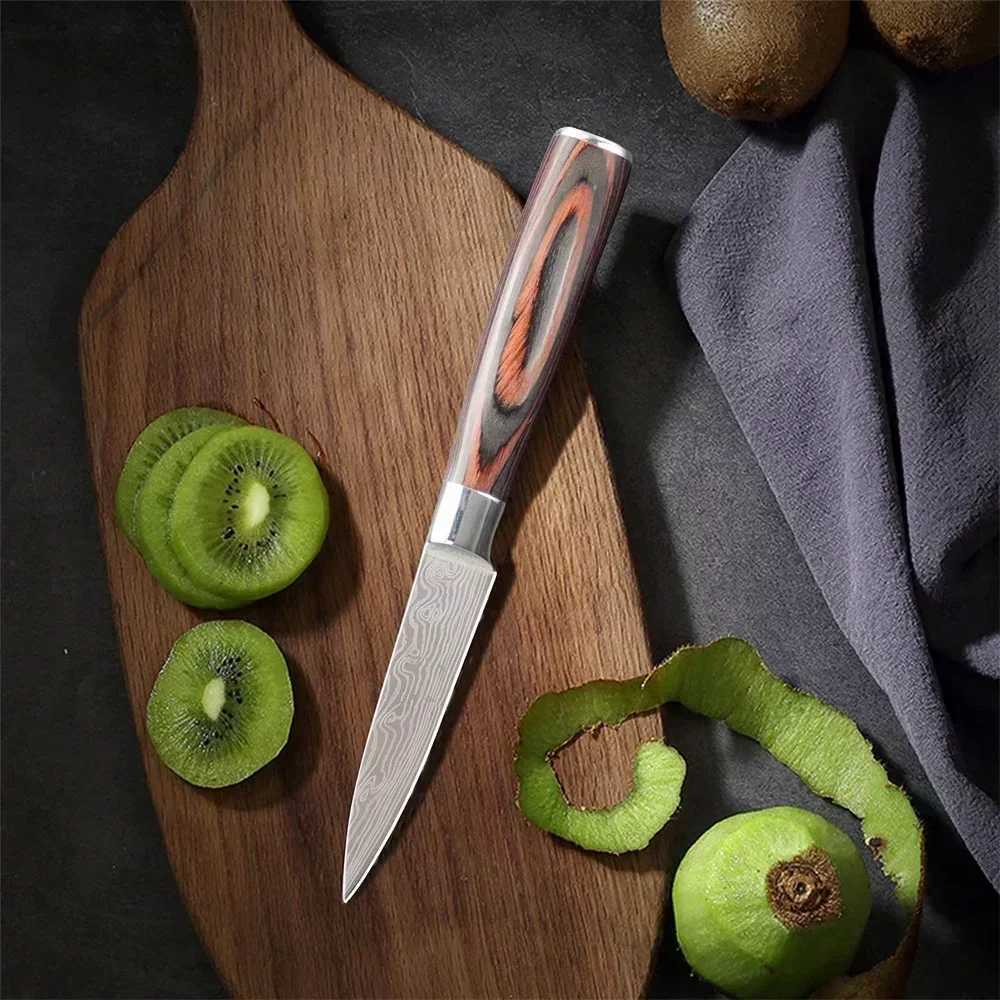 1 small chopped steak and peeled fruit knife German 3.5-inch high carbon stainless steel fruit knife Y241227