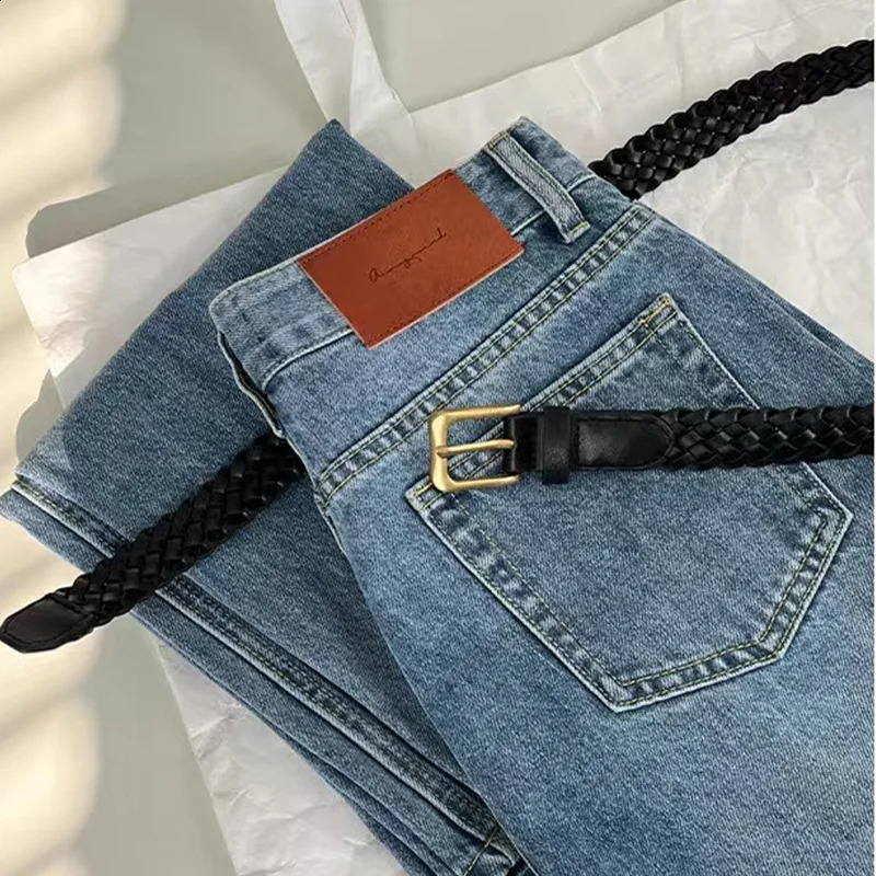 Creative Retro Woven Belt Women Korean Stylish Casual Elastic Waistband Jeans Accessories Belts 2000s Y2k 241226