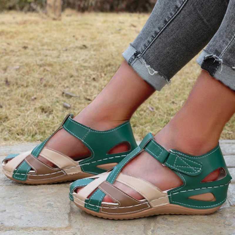 New Arrival Summer Woman Sandals Shoes Beach Shoes For Women Party Sandals Woman Wedge Ladies Shoes Open Toe Footwear Female Women Sandal T250318