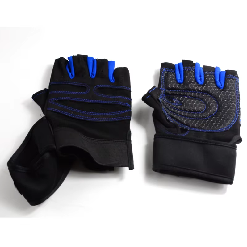 Anti-slip Half finger nylon motorcycle racing glove gym gloves
