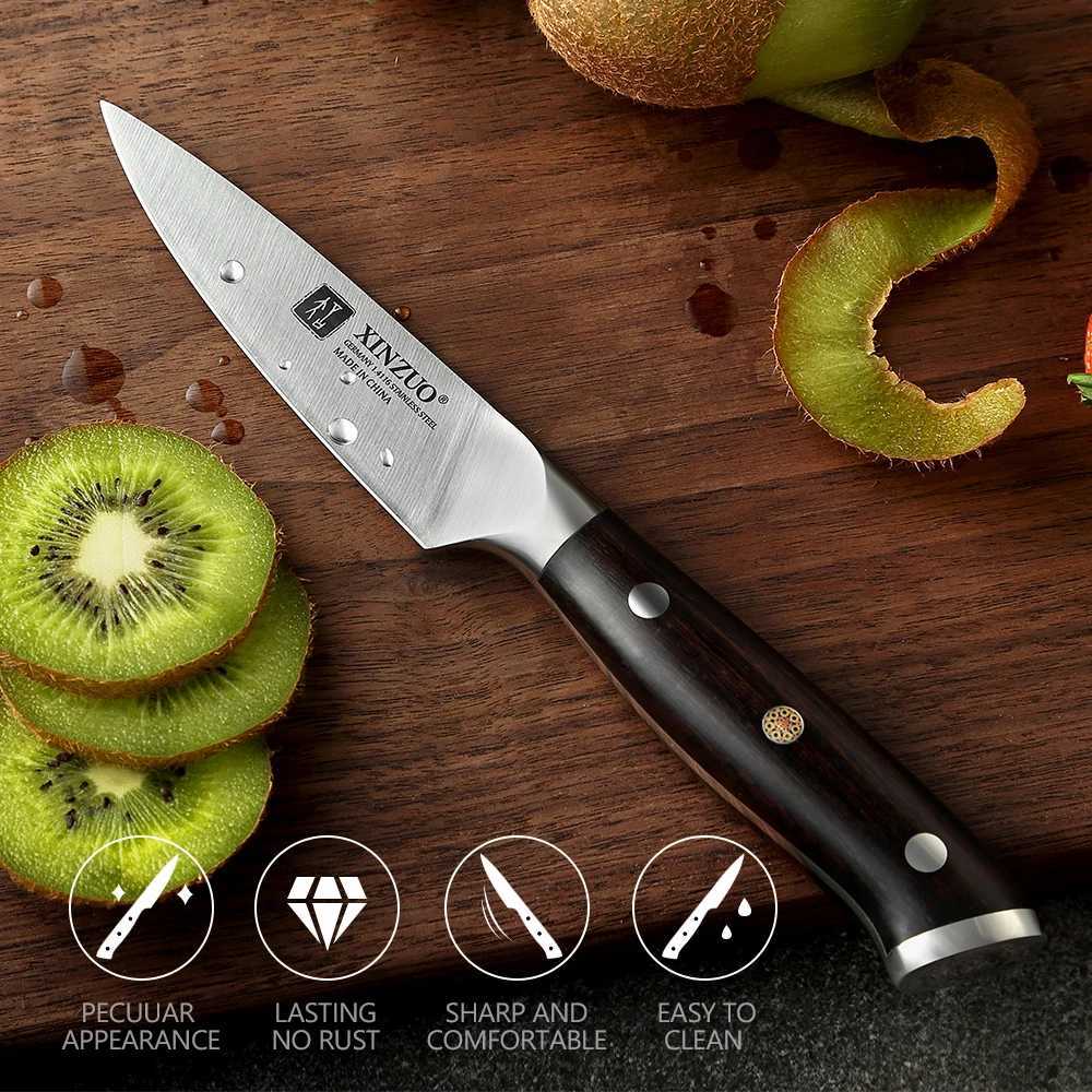 XINZUO 3.5 Inches Paring Knife Germany 1.4116 Stainless Steel Cutting Fruit Peeling Knives Kitchen Tools Ebony Handle Y241227