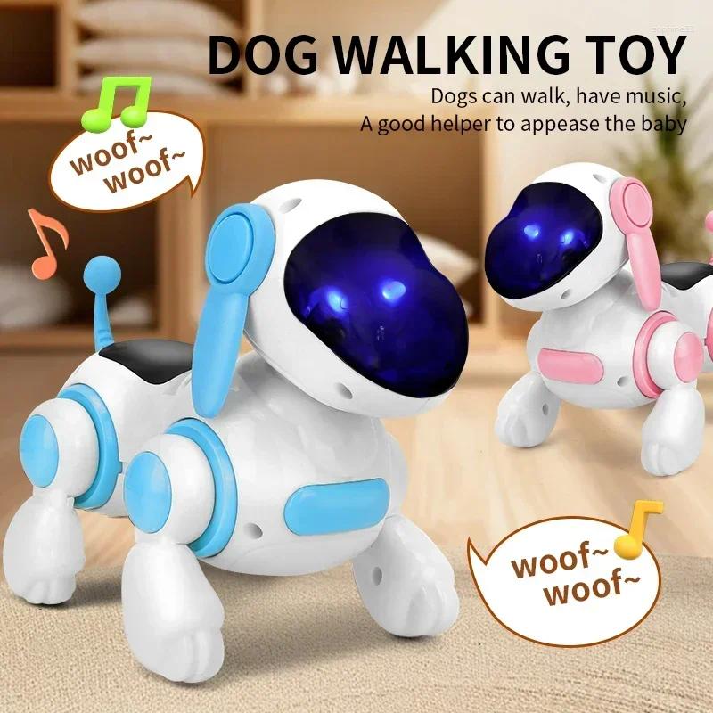 Update Robot Electronic Dog Stunt Walking Dancing Toy Intelligent Touch Remote Control Electric Pet For Children's Toys