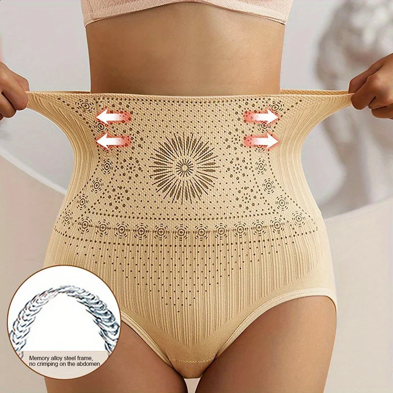 High Waist Abdomen Briefs Trimmer Hip Lift Body Shaper Seamless Postpartum Panties Shaping Pants Breathable Underwear y241217