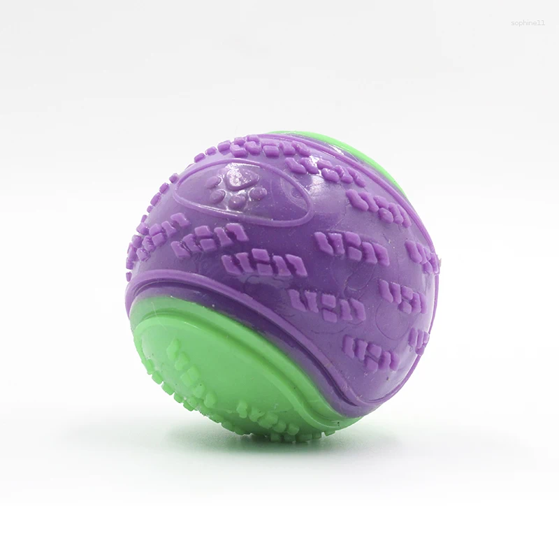 Update Dogs Interactive Toys Soft TPR For Dog Pet Teeth Cleaning Bite Resistance Squeaky Ball Toy