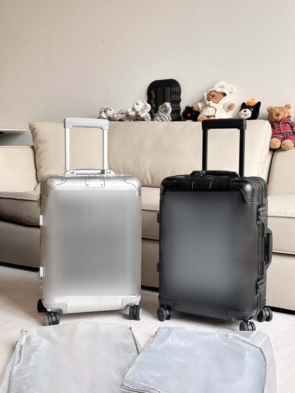 luggage designer suitcase travel valise koffer carry on Super approved lock movable partition telescopic handle aluminum magnesium suitcase rolling luggage
