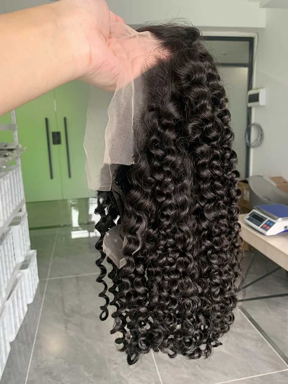 Curly Wigs Full 250 Density Short Bob Wig Human Hair Vietnamese Raw 13x4 13x6 Double Drawn Jerry Curly Lace Front Human Hair WigXJ241227