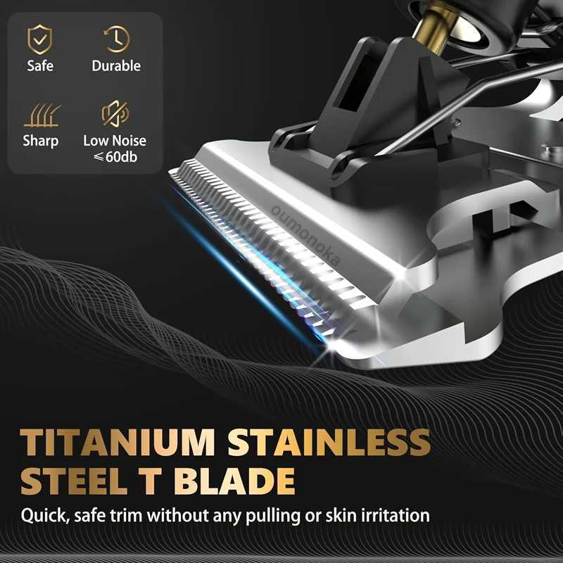 New In T9 Hair Cutting Machine Clipper for Men Barber Shop Trimmer for Men Mower Mens Electric Shaver Haircut Beard Trimmer W241227