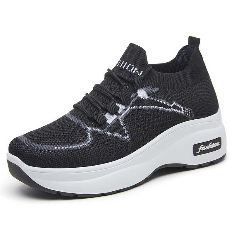 Thick soled shoes boys classic sponge sole height shoes lightweight casual shoes solid color versatile mom shoes womens shoes