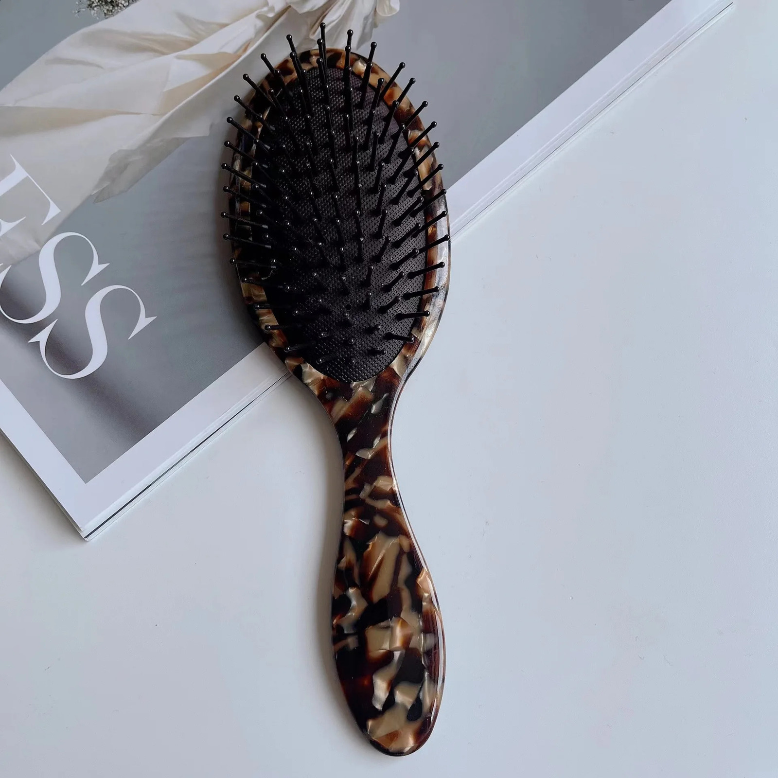 Combs Hairdressing Air Bag Comb Printed Air Cushion Comb Lady Styling Comb Acetic Acid Massage Hair Comb Hairdressing Tool 250103