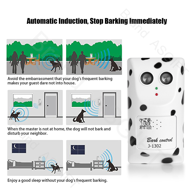 Dog Anti Bark Training Device Ultrasonic Dog Repeller Trainer Training Equipment Dog Anit Barking Training Clicker Pet Supplies