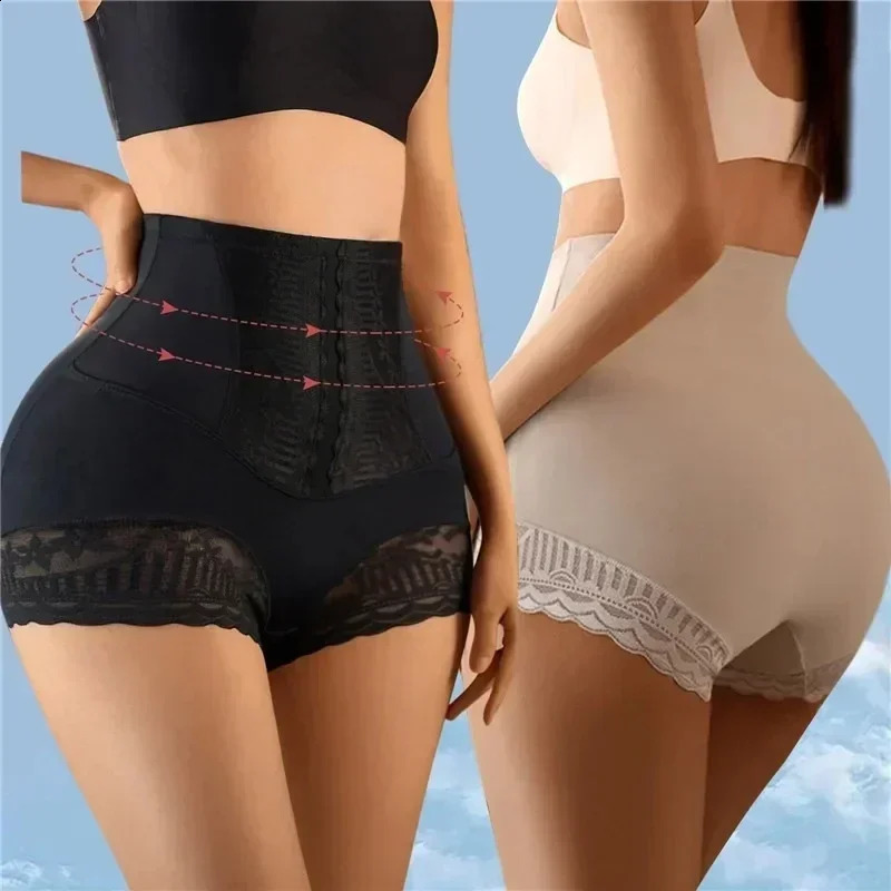 Womens Shapewear Panties High Waist Flat Belly Shorts Butt Lifter Body Shaper Slimming Underwear Postpartum Shaping Panty 241217