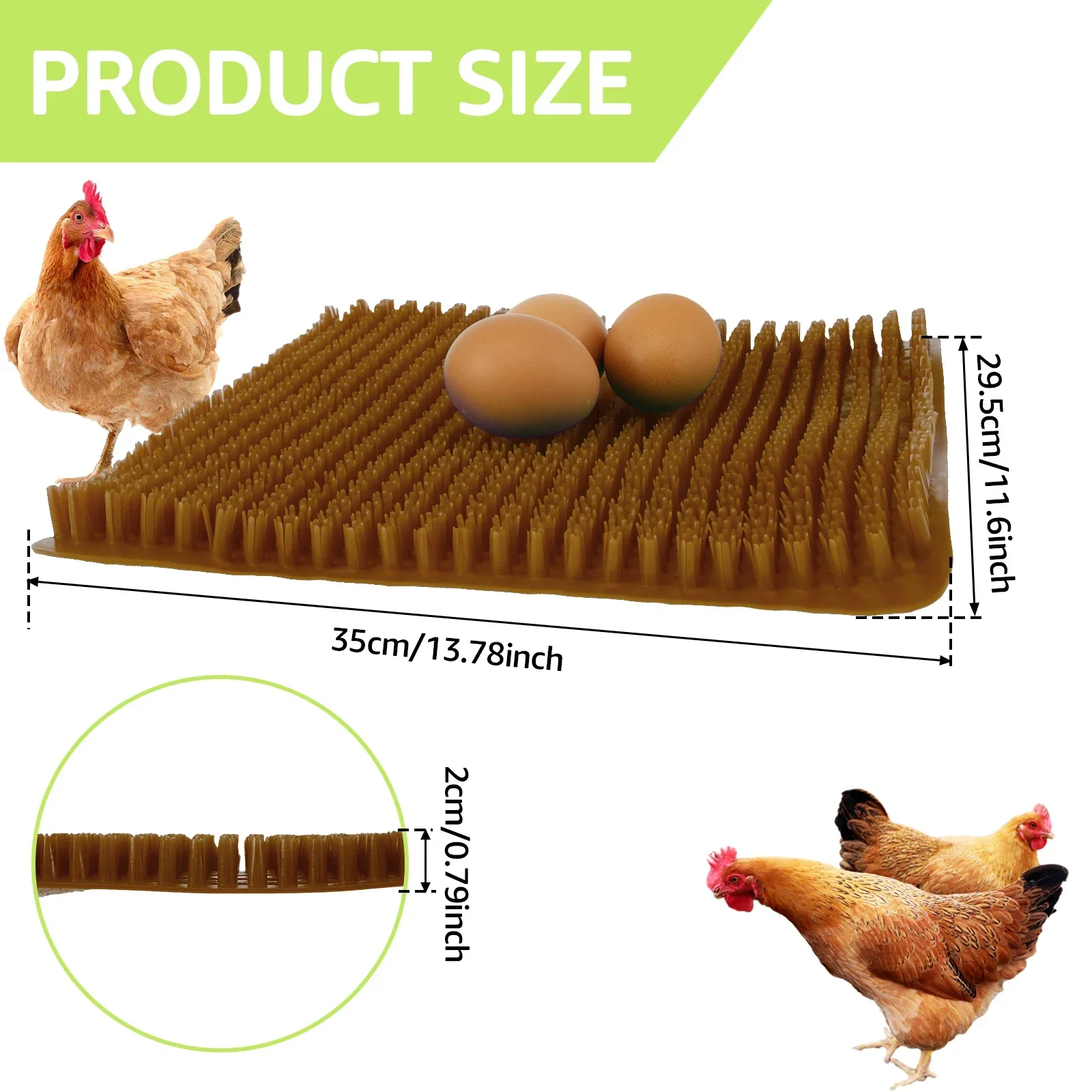 1pc Chicken Bedding Mats Nesting Pads Washable Hen Nesting Pads Plastic Cuttable and Reusable Egg Laying Mats for Poultry Mats