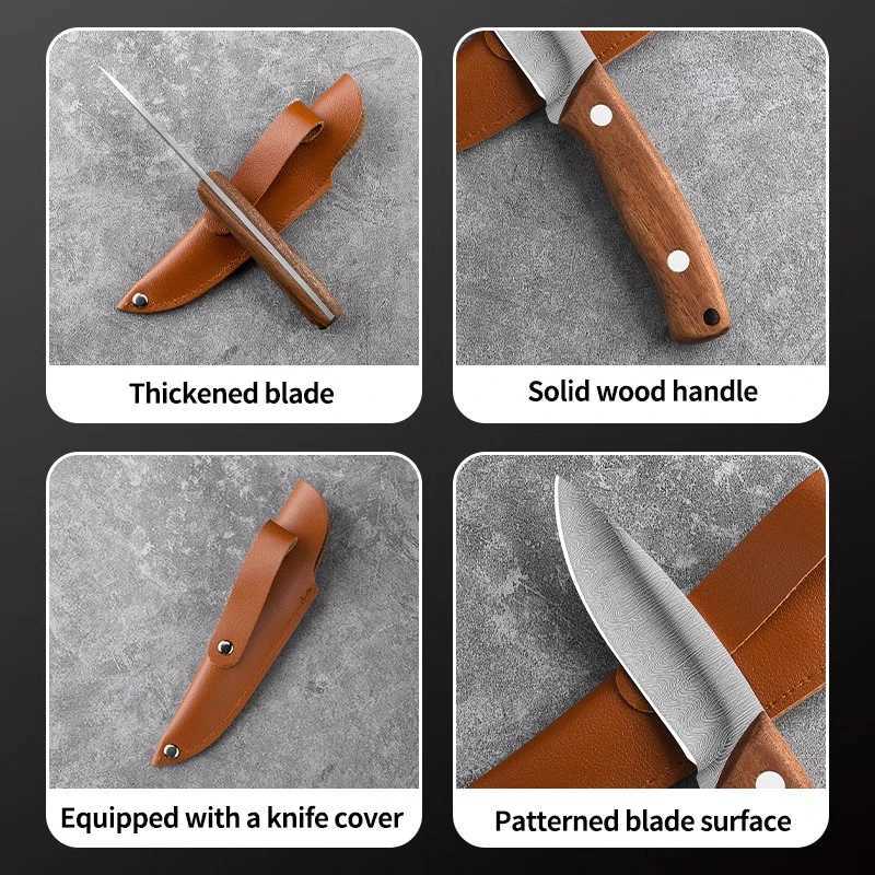 PLYS stainless steel portable pocket knife high hardness Mtifunctional fruit ingredient knife with storage box Y241227