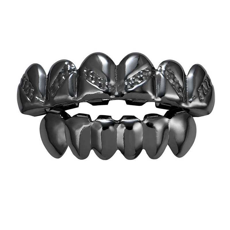 Hip Hop Teen Grilz set suitable for unisex top bottom mouth gold silver teeth Grills teeth Cs removable teeth fashion jewelry W241227