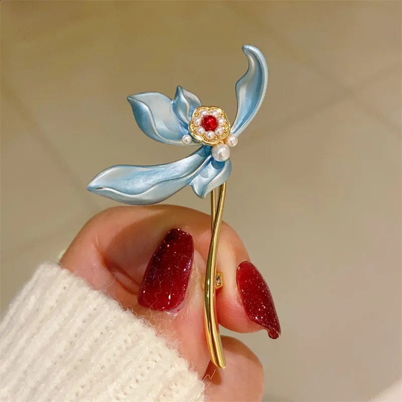 Cheongsam Brooch Silk Shawl Clip Chest Button Suit Corsage Pin Ornament Buckle Clothing Accessory Badge Breastpin Jewelry Gift 241227