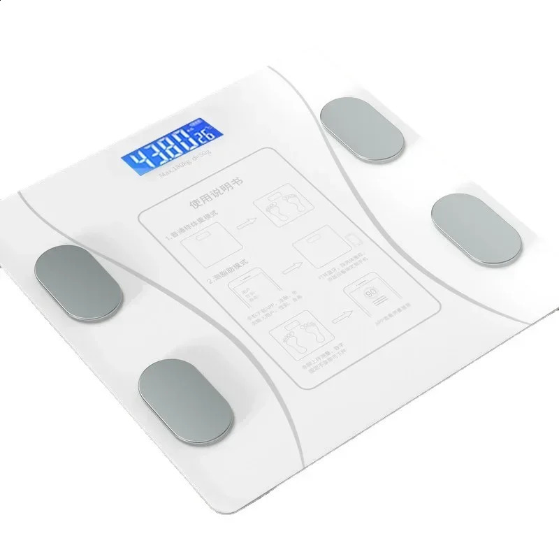 Weight Scale Bathroom Fat Smart Electronic Composition Analyzer Fashion Selling Precision Bathroom Black Analyzer Scale 241226