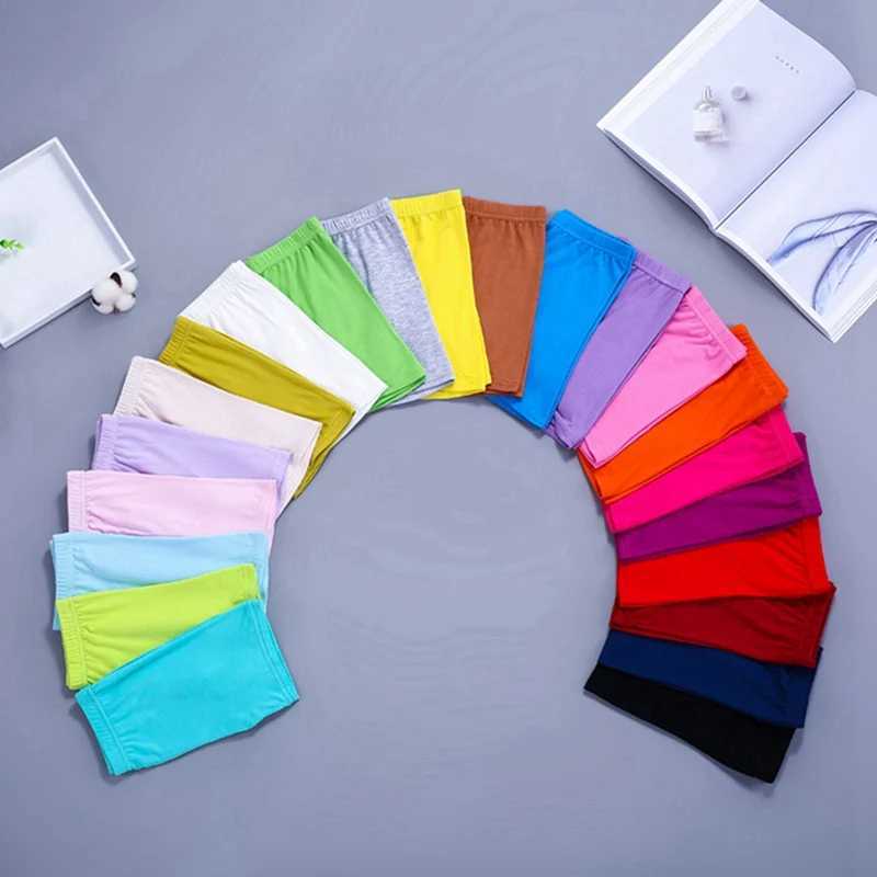 6 pieces/set candy colored cotton girls short safety pants childrens underwear long legs childrens summer cute shorts 2-10Y W241227