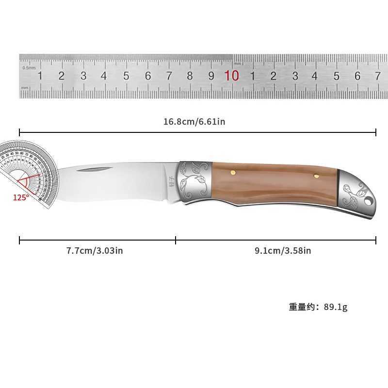 Sharp fruit knives acrylic handle folding knives high-quality household cutting knives kitchen knives kitchen utensils Y241227